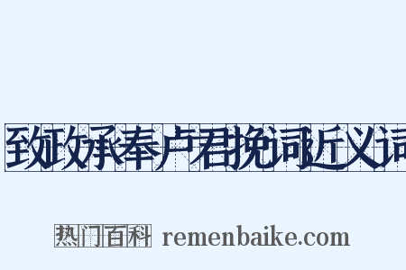 致政承奉卢君挽词近义词是什么意思的图片